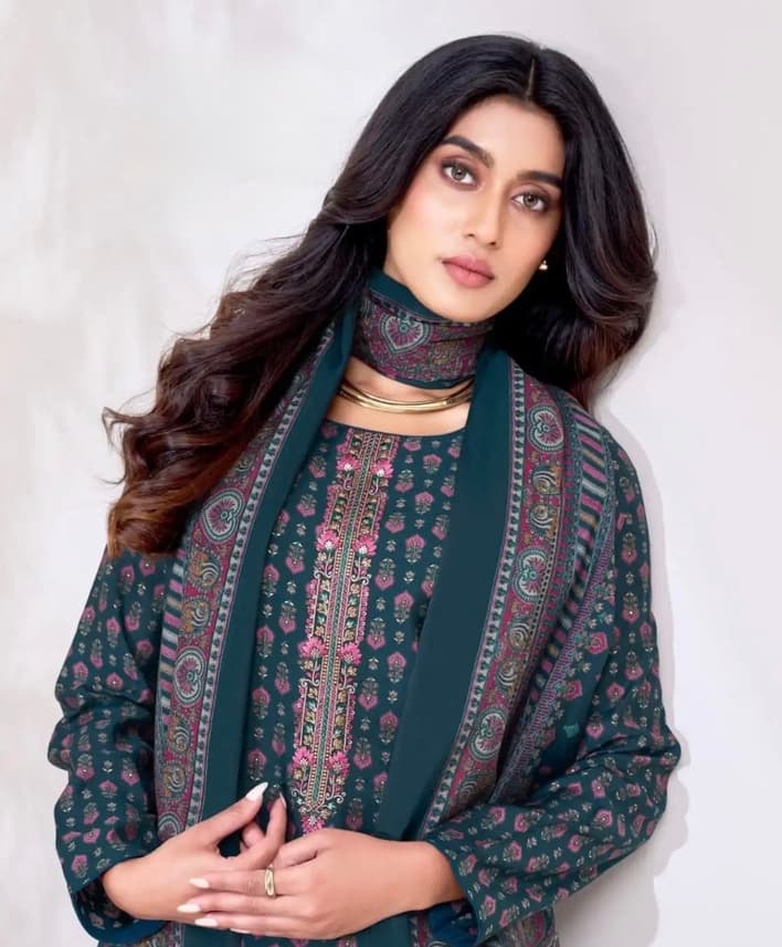 Premium unstitched ethnic suit — Tayat Studio